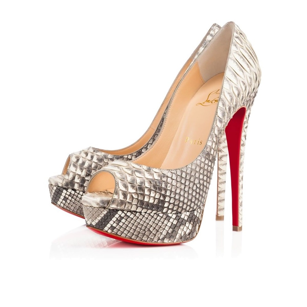 💯 Authentic Louboutin Altadama Python 36